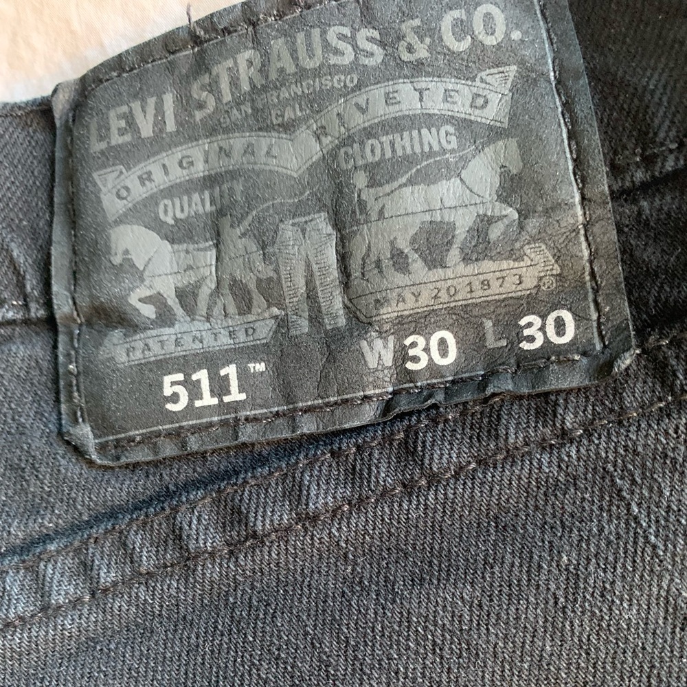 Men’s 30x30 black Levi Strauss 511